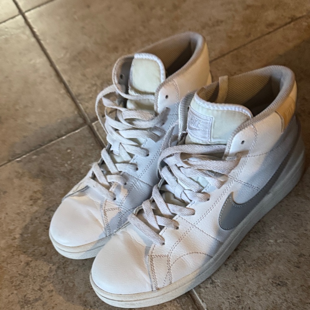 Nike White and Gray High-Tops